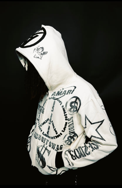 AMARI TATTOO ZIP UP